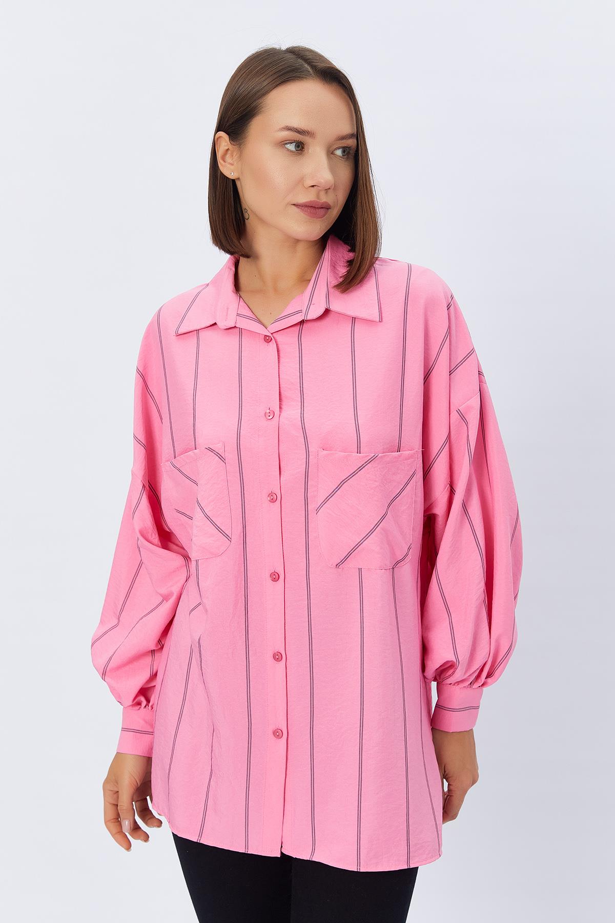 GÖMLEK - PEMBE