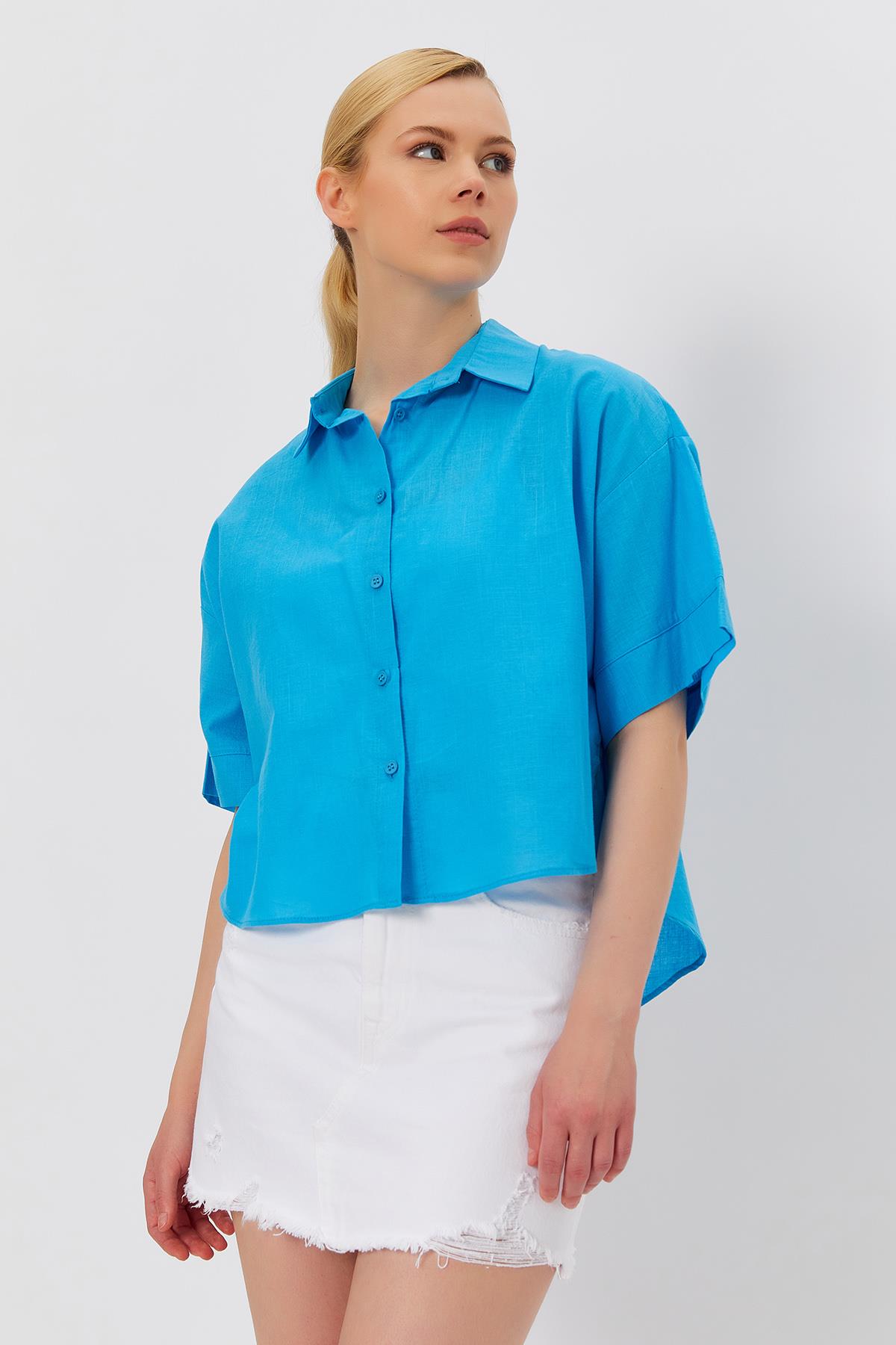 Toptan Gömlek - MAVİ