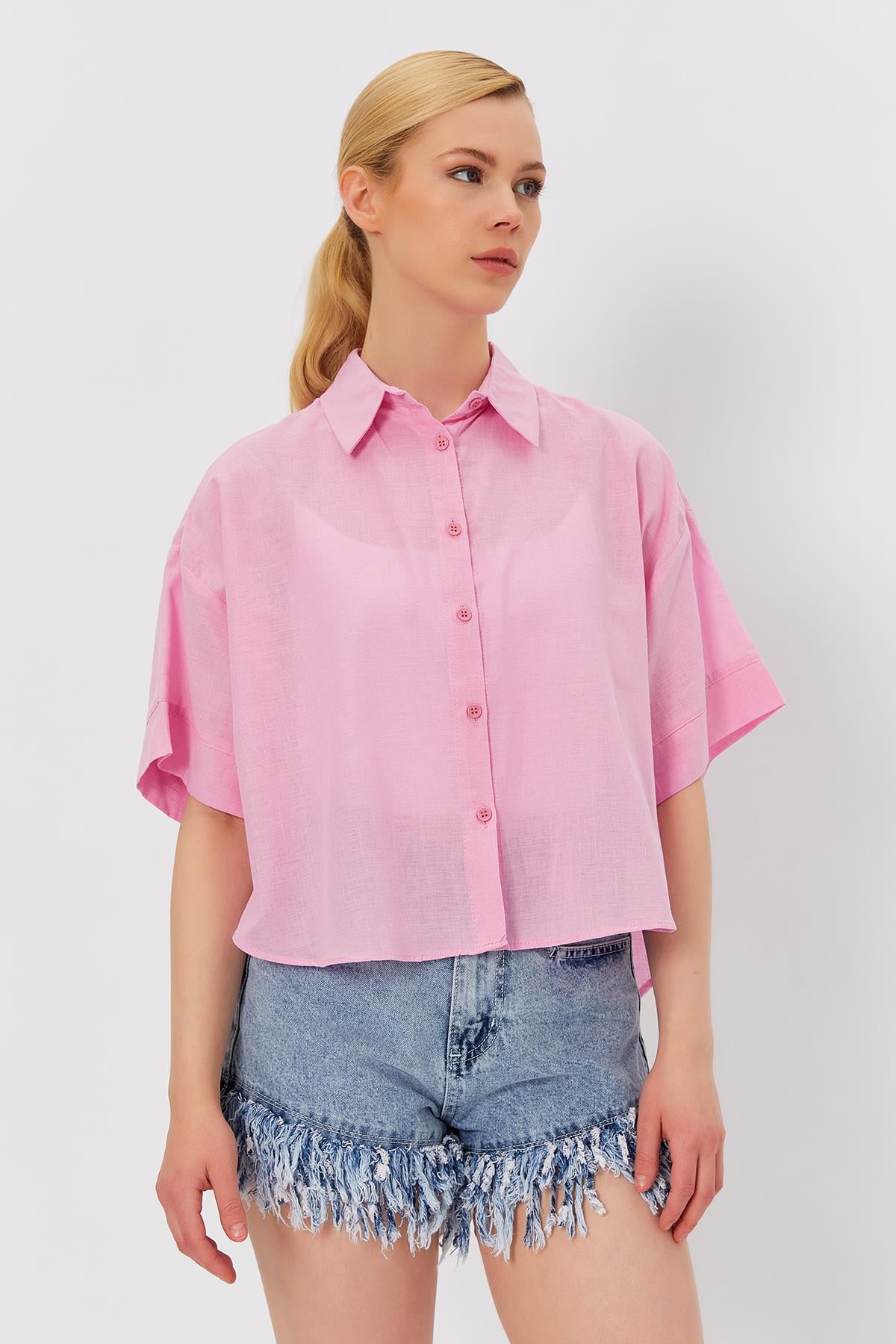 Toptan Gömlek - PEMBE