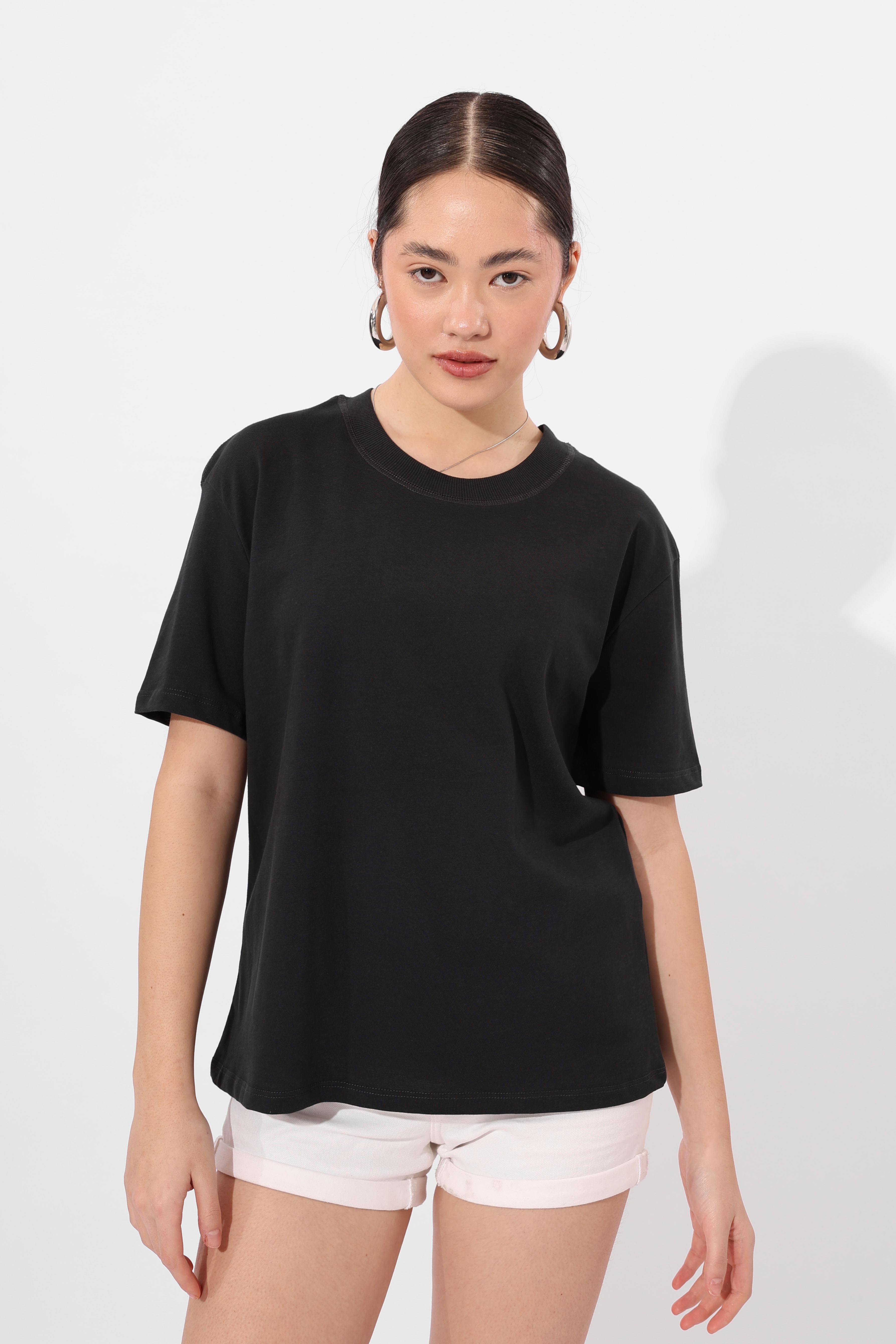 Toptan Yuvarlak Yaka Tshirt Antrasit