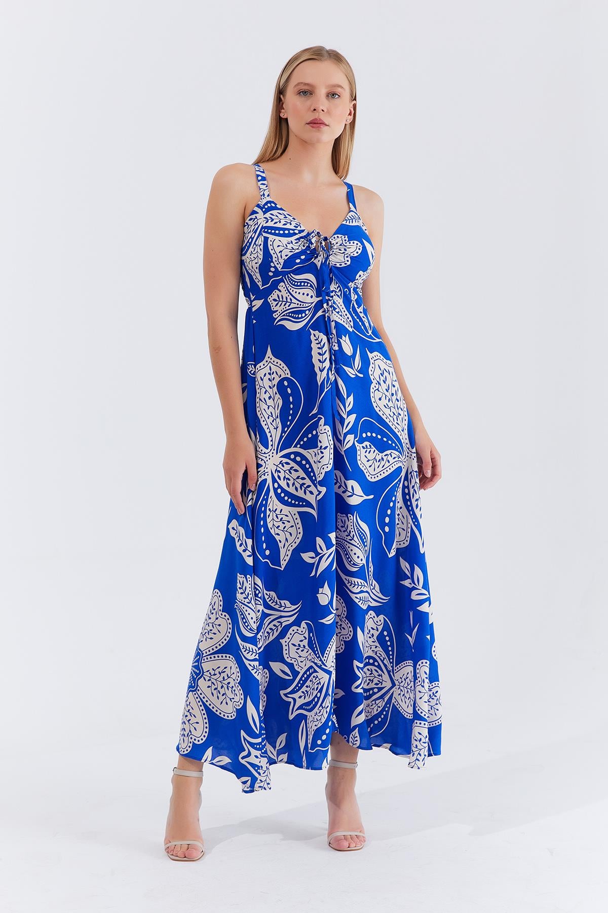 ASKILI VİSCON ELBİSE - Saks