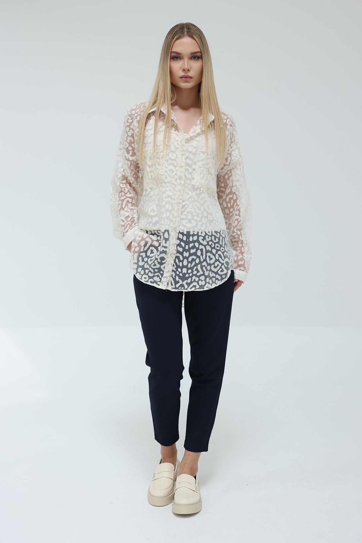 Desenli Gömlek - Taş