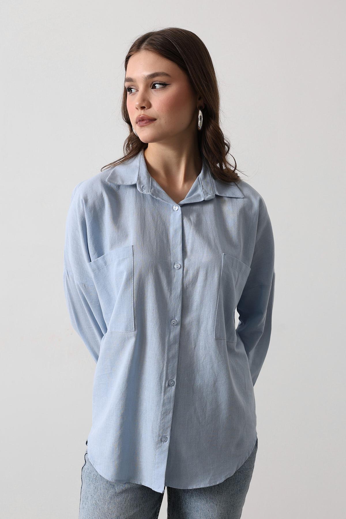 GÖMLEK - Bebe Mavisi