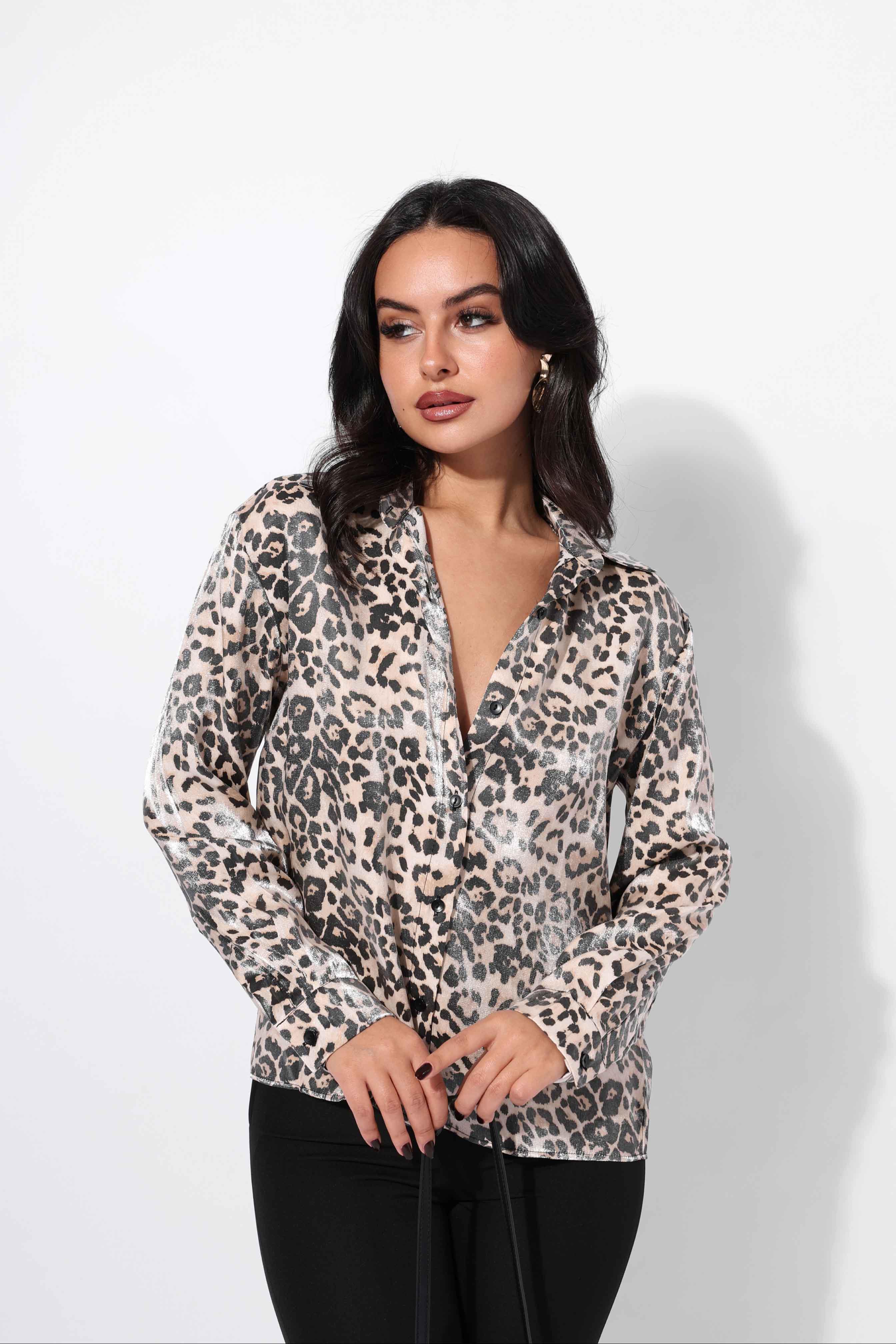 GÖMLEK - LEOPAR DESEN
