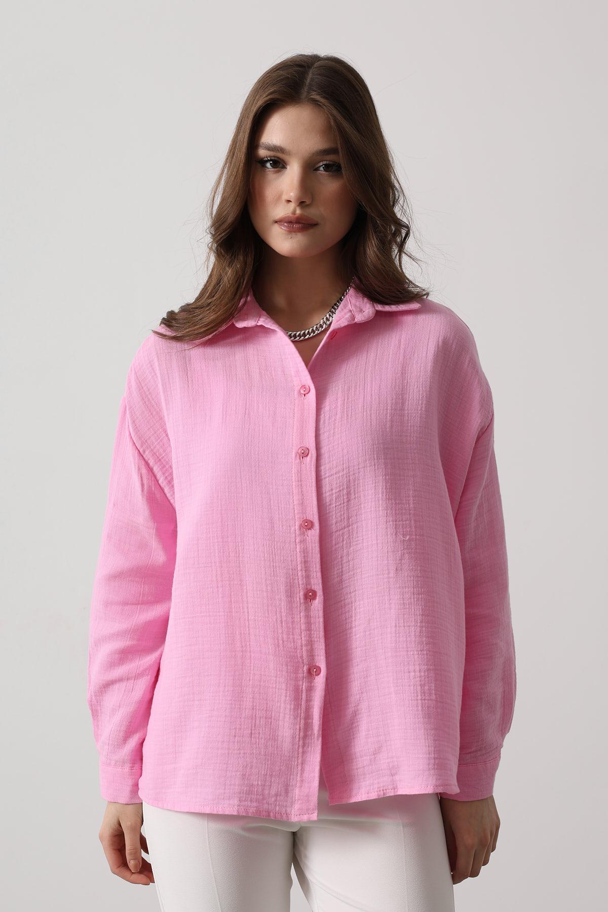 GÖMLEK - Şeker Pembe