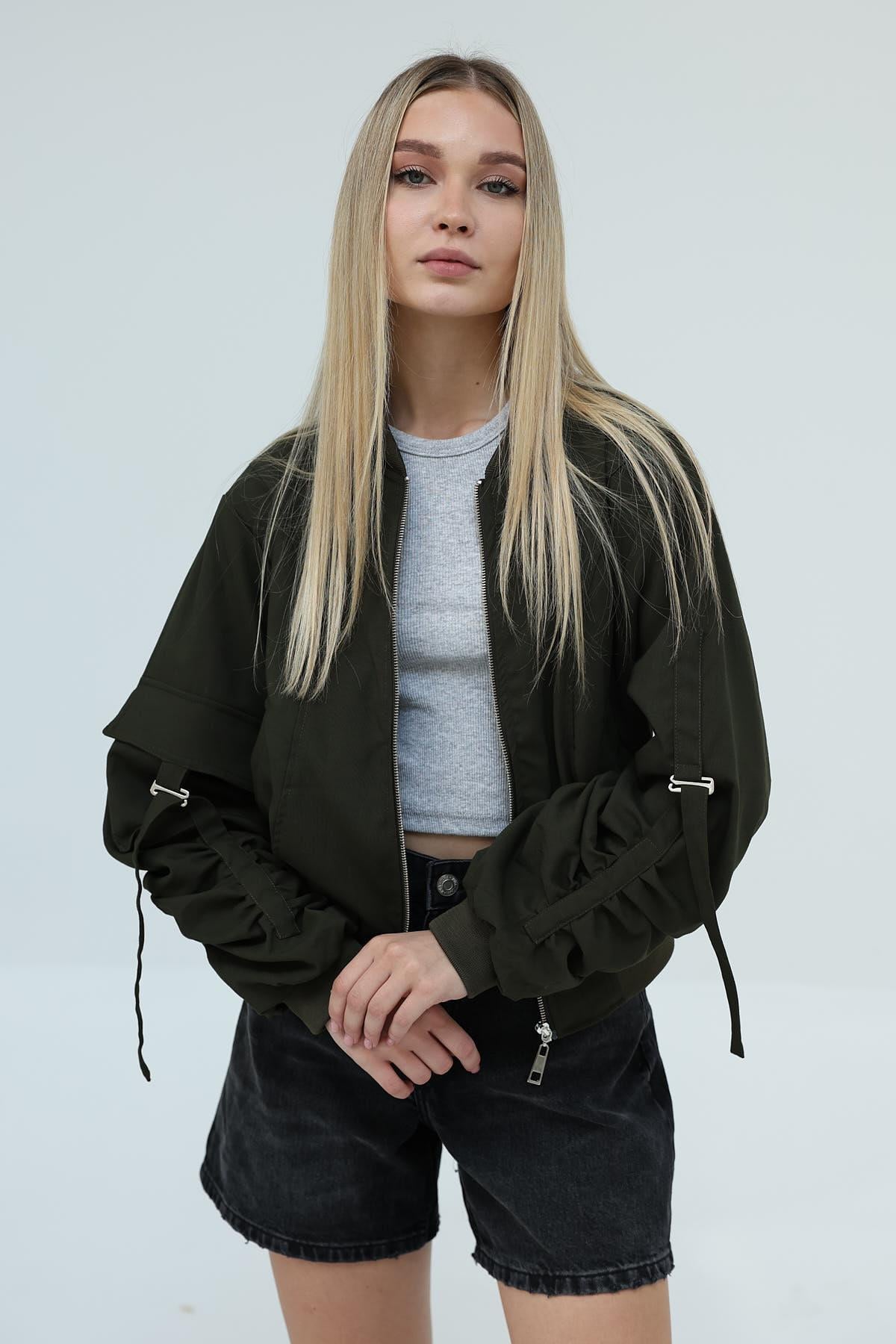 Tokalı Bomber - Haki