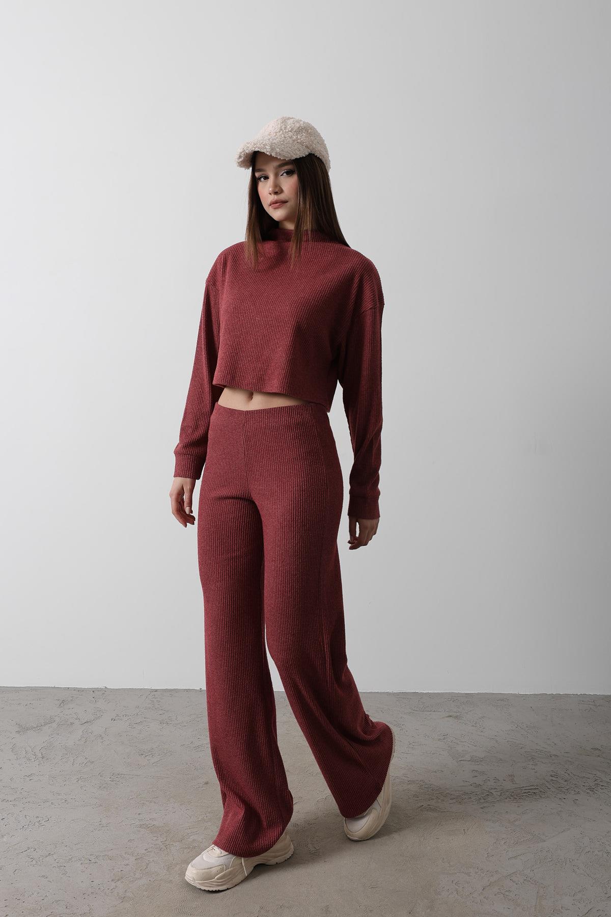 Triko Pantolon - Bordo