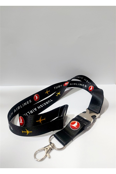 Türk Hava Yolları , Turkish Airlines , Thy Uçak Baskılı Boyun İpi