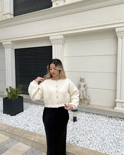 EKRU BALON KOL PREMİUM HIRKA