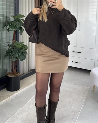 BEJ SÜET ETEK