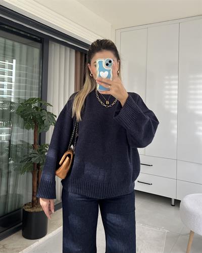PİNTEREST LACİVERT KAZAK