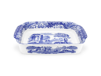 BLUE ITALIAN DİKDÖRTGEN FIRIN SERVİS 30*24 CM