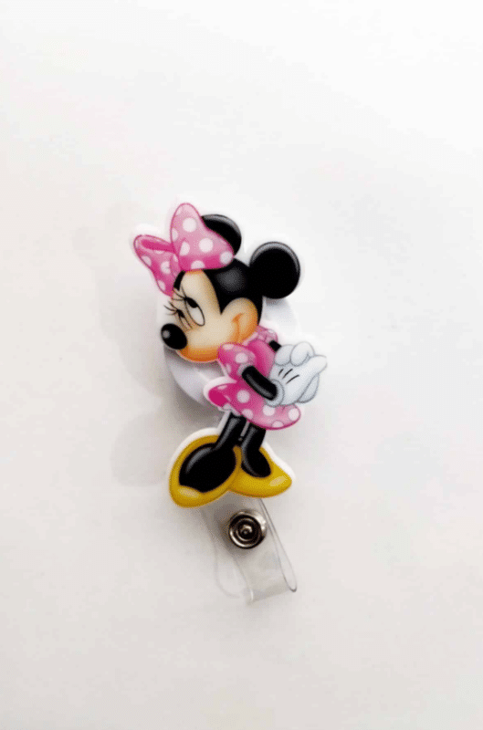 Minnie Mouse Desenli Yoyo Yaka Kartlığı