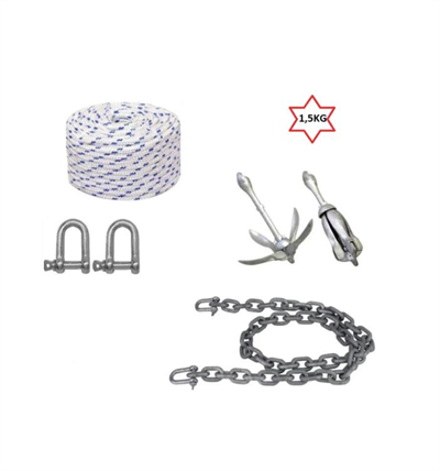 Tekne ve Şişme Bot İçin Hazır Şemsiye Çapa ,Çıpa Seti