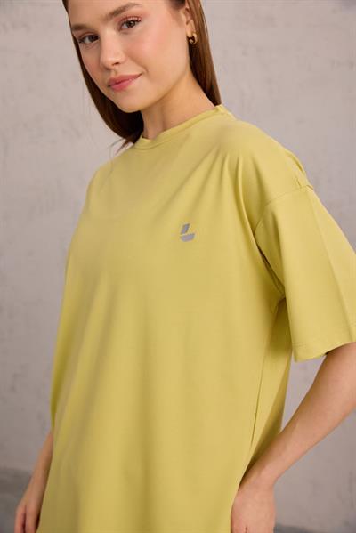 Bisiklet Yaka Tişört Lime