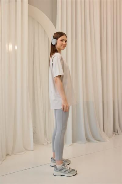 Bisiklet Yaka Tişört Taş