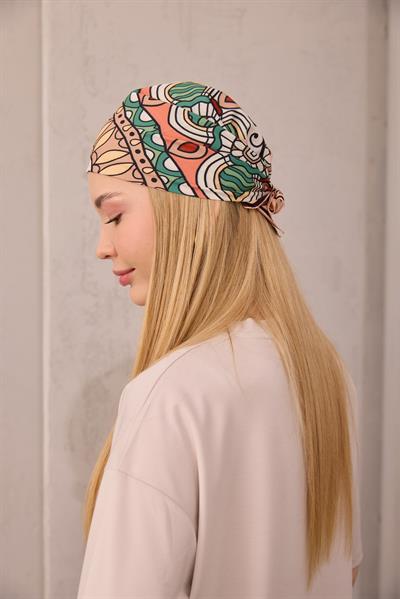 Etnik Desen Fular Bej