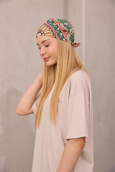 Etnik Desen Fular Bej