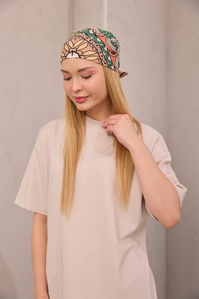 Etnik Desen Fular Bej