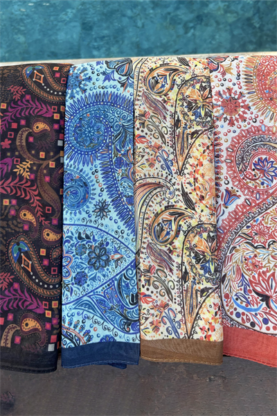 Etnik Desen Fular Siyah