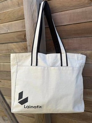 Fermuarlı Kanvas Çanta Bej