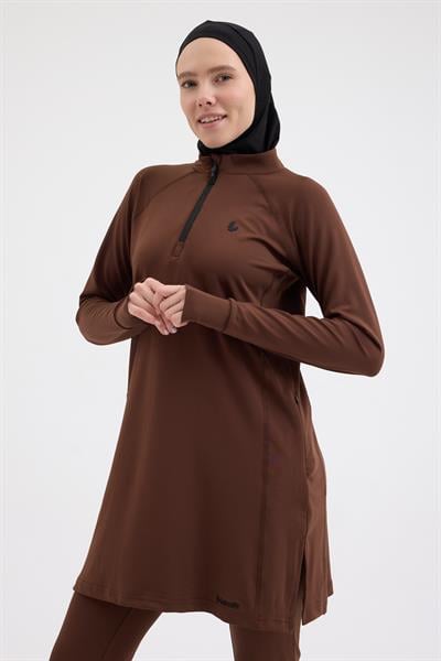 Garnili Tunik Kahve