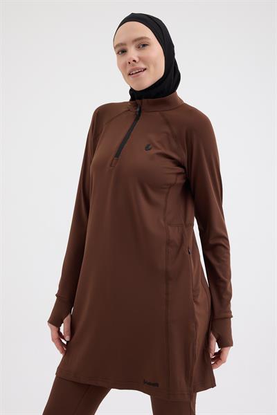 Garnili Tunik Kahve