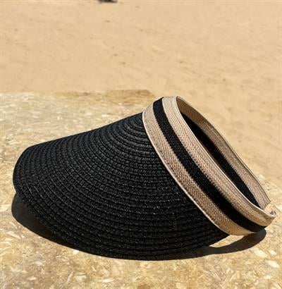 Hasır Taç Şapka Siyah