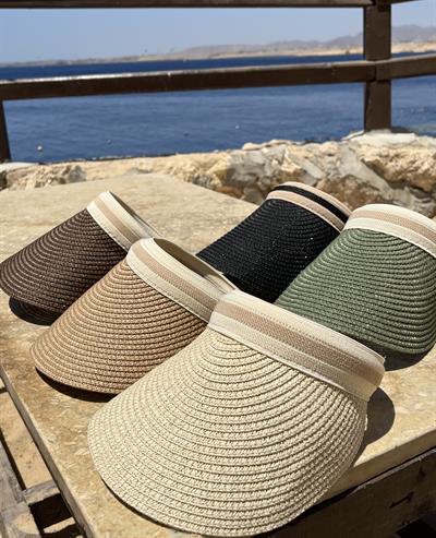 Hasır Taç Şapka Yeşil