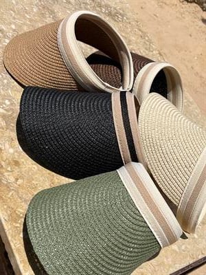 Hasır Taç Şapka Yeşil