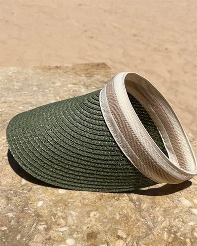 Hasır Taç Şapka Yeşil