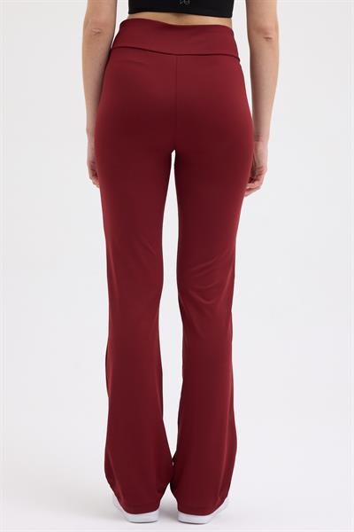 İspanyol Paça Tayt Bordo
