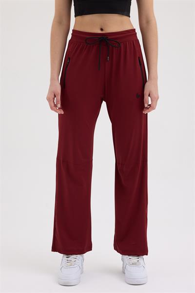 Tayt Eklentili Eşofman Bordo