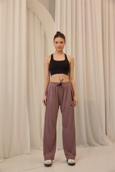 Tayt Eklentili Eşofman Gül Kurusu