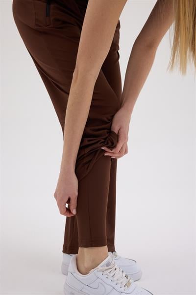 Tayt Eklentili Eşofman Kahve