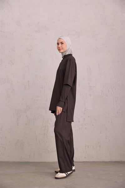 Kol Detaylı Tunik Siyah