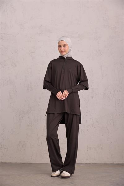 Kol Detaylı Tunik Siyah