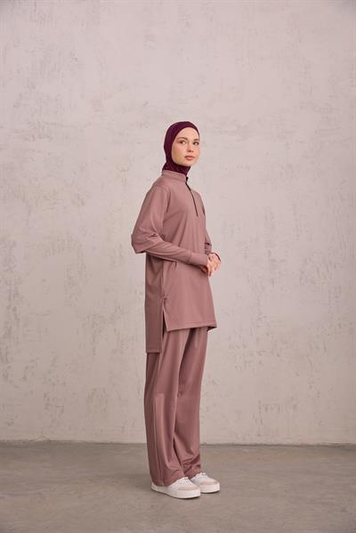 Tayt Eklentili Takım Gül Kurusu