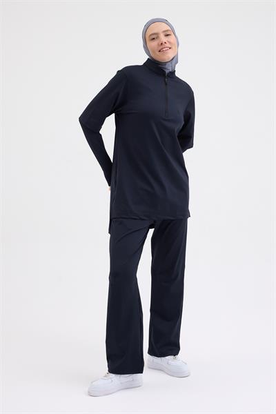 Tayt Eklentili Takım Lacivert