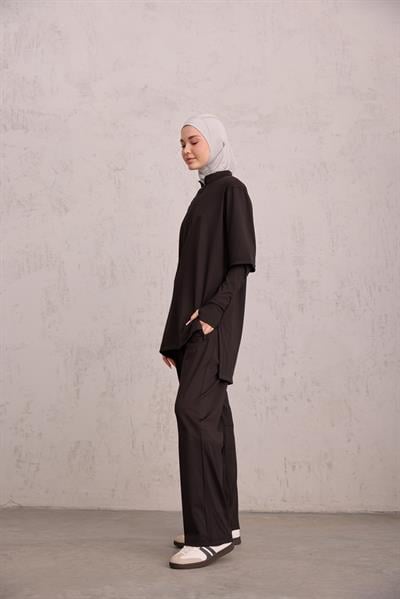 Tayt Eklentili Takım Siyah