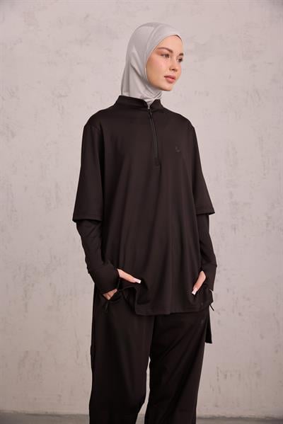 Tayt Eklentili Takım Siyah