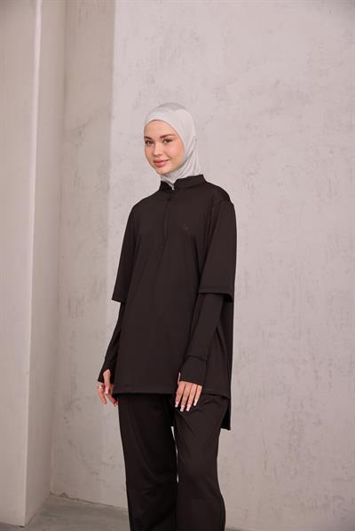 Tayt Eklentili Takım Siyah