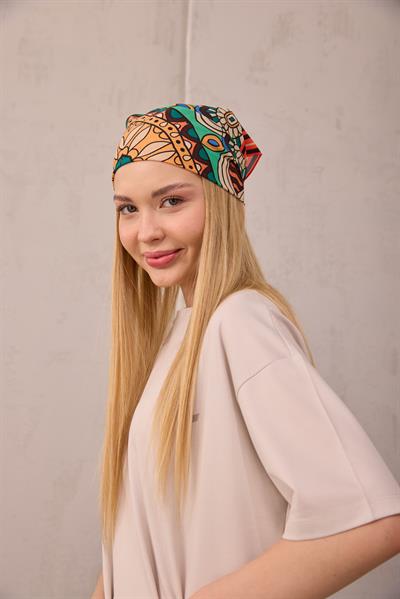 Etnik Desen Fular Turuncu