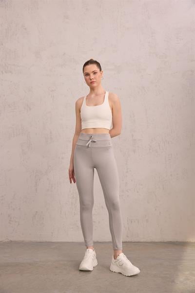 Yumuşak Dokulu Tayt Gri