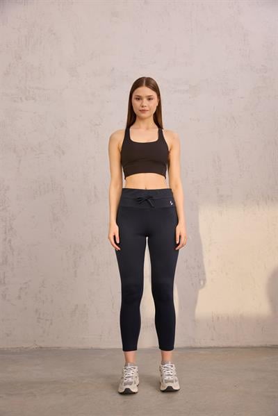 Yumuşak Dokulu Tayt Lacivert