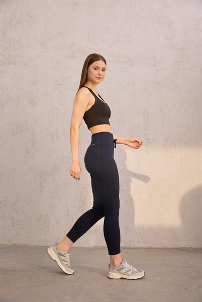 Yumuşak Dokulu Tayt Lacivert