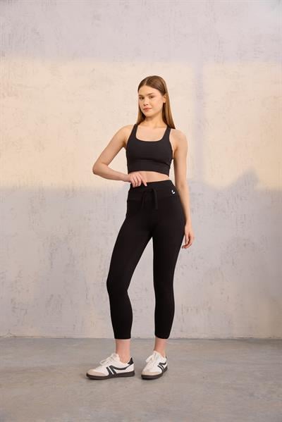 Yumuşak Dokulu Tayt Siyah