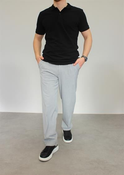 BAGGY KUMAŞ PANTOLON GRİ