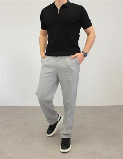 BAGGY KUMAŞ PANTOLON GRİ