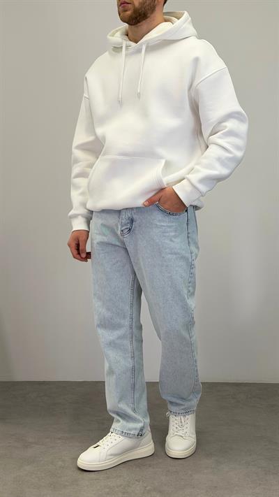 BAGGY YIKAMALI JEAN BUZ MAVİ
